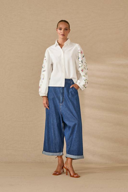 DENIM CROP TIRO BAJO